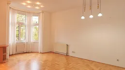 Nähe Hugo-Wolf-Park: Charmante Altbauwohnung mit Erker + Gegliederte Fassade + zentraler Grundriss + Familien- und WG-Geeignet