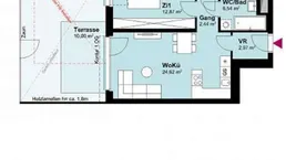 Moderne 2 Zimmerwohnung mit Garten 