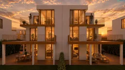 Logenplatz über den Weinbergen: Luxus-Doppelhaus am Ölberg mit Panoramablick über Wien.
