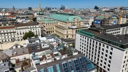 TWO ICONS. ONE VIEW. Penthouse mit Blick auf Staatsoper &amp; Stephansdom – Sauna &amp; Garage