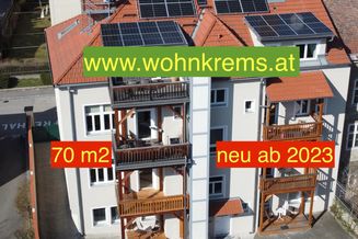 Top 70 m2 mit Balkon zum Garten nahe DPU, Uni und Fussgängerzone ! www.wohnkrems.at