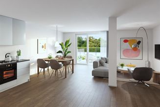 Geräumige 2-Zimmer-Gartenwohnung mit Top-Ausstattung, nachhaltig &amp; modern, Neubau 2023