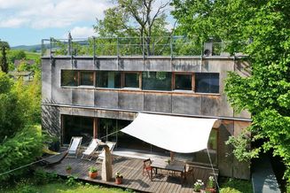 Architekten-Wohntraum mit Nebenhaus in Holzbauweise auf Pachtgrund