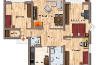 Zentral gelegene, ruhige Wohnung in Kirchberg zu verkaufen