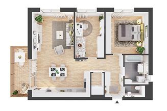 3-Zimmer Neubau-Wohnung mit Balkon (AW06)