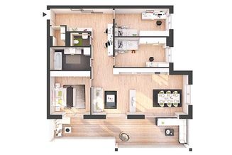 4-Zimmer Neubau-Wohnung mit Balkon (W22)