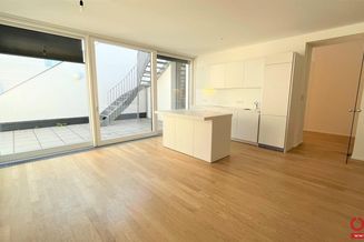 Großzügige 3-Zimmer-Dachgeschosswohnung mit ca. 21 m² Terrasse - in 1020 Wien zu mieten