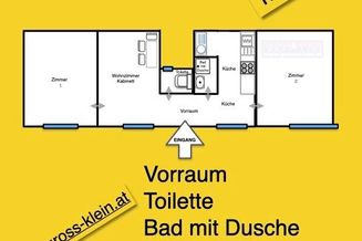 Voll die gute Lage Zimmer - Küche - Zimmer - Kabinett - Wohnung__ Pärchenwohnung oder WG-Wohnung