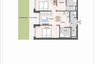 NEUBAU mit Lebensqualität: 3-Zimmer-Terrassen-Hit in Grünlage