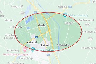 Gralla - Nähe Abfahrt A9 Leibnitz / Betriebsgrundstück ca. 10.000 m² zu mieten