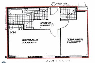 Helle 47m² 2-Zimmer-Wohnung im 4., Nähe Taubstummengasse (AB NOVEMBER)