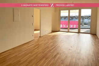AKTION: 3 Monate MIETFREI und Provisionsfrei | | Schön geschnittene 1,5 Zimmer Wohnung mit 10 m² Loggia zum Erstbezug