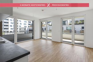 AKTION: 3 MONATE MIETZINSFREI | Exklusive 2 Zimmer Wohnung mit Terrassen-Highlight | Top 29