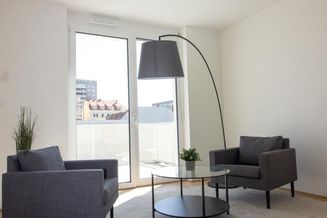 Wohnen mit Ausblick | Stilvolles 81 m² Penthouse mit großer Terrasse + Küche | Bezugsfertig im Juli 2022