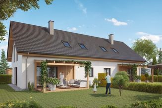 Belagsfertige Doppelhaushälfte in Massivbauweise mit Eigengarten - Baustart bereits erfolgt !