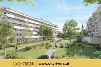 CITY RIVERS | Terrassenwohnung mit begrüntem Innenhof | Provisionsfrei