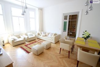 Voll möblierte Luxus-Wohnung in repräsentativen Gründerzeithaus!