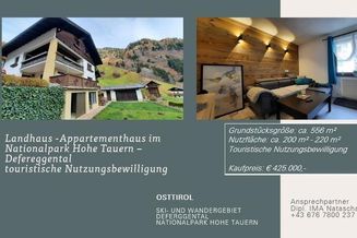 RESERVIERT! Landhaus-Appartementhaus im Nationalpark hohe Tauern - Defereggental
