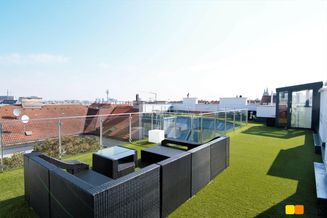 Großzügige, moderne Dachgeschossmaisonette mit ca. 110 m² Terrasse, Rundumblick