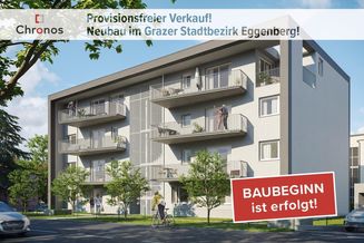 2-Zimmerwohnung mit großem WEST-Balkon in Eggenberg! Neubauprojekt!