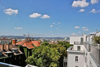 1040 Wien/Nähe Belvedere: Architektengestaltete Dachgeschoss-Maisonette mit 63m2 Wohnsalon und herrlichem Fernblick