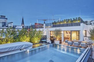 Beeindruckendes Designer Penthouse mit Poolterrassen und Garagen