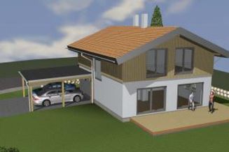 Seltene Gelegenheit - Einfamilienhaus (Rohbau) mit Ganztagessonne