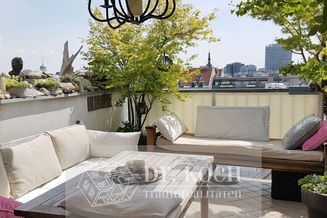 Luxus -Terrassentraum mit Wienblick im Karmeliterviertel