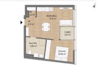 ANLEGERHIT! Traumhafte 2-Zimmer-Neubauwohnung mit Loggia im beliebten Wohnbezirk Graz Lend