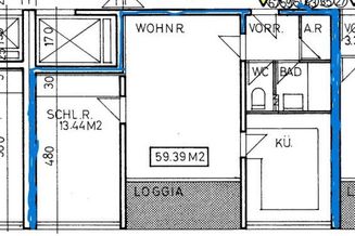 K3 - In der General-Arnold-Straße gelegene Wohnung mit SÜDLOGGIA und großerTiefgarage zu verkaufen!!!