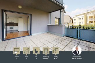 3 Zimmer-Wohnung in Grünlage | großzügige Terrasse | modern ausgestattet | tolle Infrastruktur