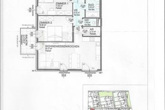 Neugebaute Dreizimmer-Wohnung mit Balkon in Langenzersdorf, 2 Garagenplätze möglich