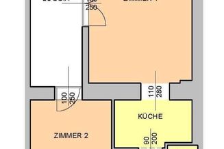 Wunderschöne 2-Zimmer Wohnung mit 11m² Loggia zu vermieten, Top 4