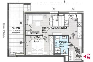 2-Zimmer Neubauwohnung inklusive Tiefgaragenstellplatz in Klagenfurt/Spitalberg von privat zu vermieten: 48 m2 Wohnfläche und 16 m2 Balkon