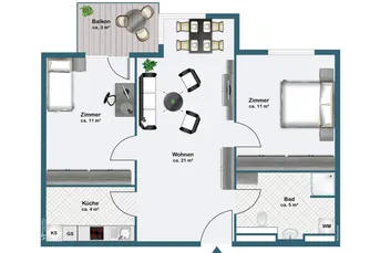 3-Zimmer-Wohnung mit fantastischem Nordkette-Blick, Balkon und Parkplatz