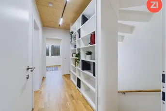 *AUGARTEN* förderbares Reihenhaus mit 4- Zimmer Terrasse und Garten - Holzriegelbauweise
