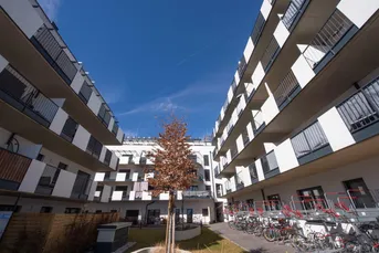 Moderne Neubauwohnung mit Terrasse und Blick ins Grüne