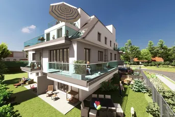 NEU IM PROGRAMM - Familienwohnung - PREMIUMLAGE - 16 m² Balkon - großzügiges Wohnzimmer mit 32m² - 3 Zimmer mit tollem Ausblick ins Grüne - Provisionfrei - Ziegelmassivbau 