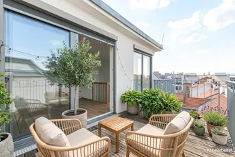 Stilvolle Dachgeschoßwohnung mit Terrasse &amp; U-Bahn-Nähe in 1030