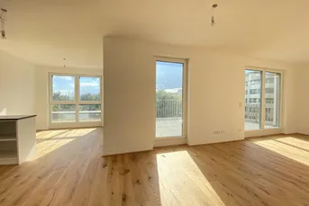 4 Zimmer mit großer Terrasse Nähe U2 Donauspital in RUHELAGE // sparsamste Heizungsart: Wasser-Wasser-Wärmepumpe