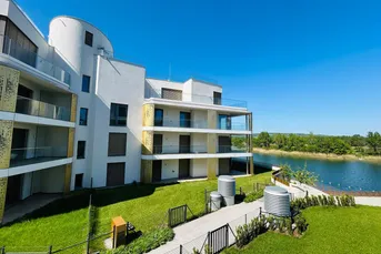 PROVISIONFREI! ERSTBEZUG! DIREKTEM BLICK AUF DIE DONAU! THE SHORE! RUHIG! HELLE 2. ZIMMER MIT 7m² BALKON! CONCIERGESERVICE! FITNESS! SPA-BEREICH! EINBAUKÜCHE!
