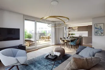 2-Zimmer Wohnung mit Parkblick