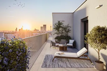 „Die Sonnige“ 4-Zimmerwohnung mit 20 m² Süd-Balkon &amp; Balkon-Kraftwerk 