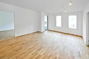 FERCHERGASSE 20: Sonnige Neubauwohnung mit 3 Zimmer und 2 Loggien