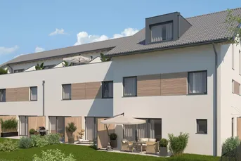 NEUBAU-MODERNES WOHNEN IM GRÜNEN – STILVOLLE DOPPELHAUSHÄLFTE IN JEGING