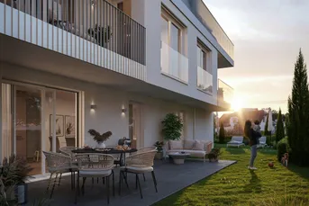Exklusive Erstbezugswohnung mit Terrasse und Garten an der Alten Donau
