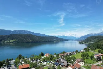 Gepflegte Frühstückspension mit Blick auf den Millstättersee gleich über dem Strandbad.