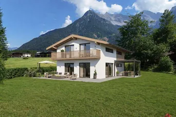 Neubau-Ziegelmassivhaus mit Grundstück in sonniger Ruhelage