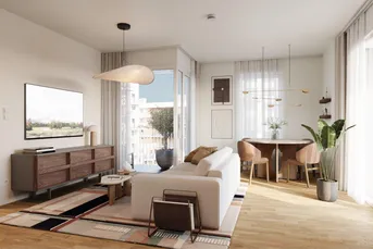 „Village im Dritten – PEAK HOMES“ Provisionsfreie 2-Zimmer Eigentumswohnung mit Balkon (Erstbezug!) Top 52
