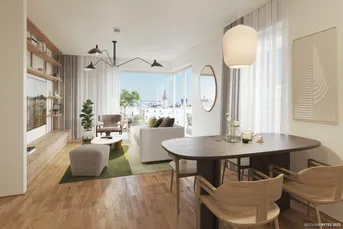 „Village im Dritten – PEAK HOMES“ Provisionsfreie 3-Zimmer Eigentumswohnung mit Balkon (Erstbezug!) Top 53
